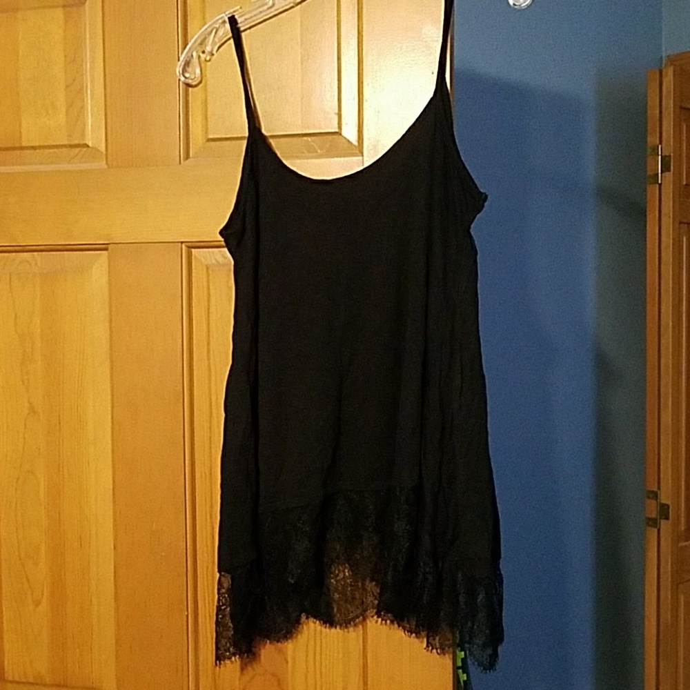 Black tank top